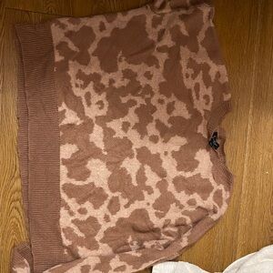 Jessica Simpson Brown Patterned Sweater